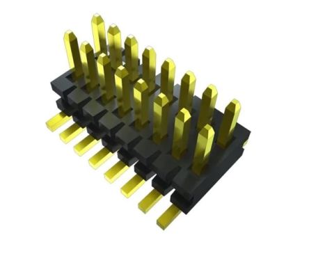 Samtec FTE Series Vertical Surface PCB Header, 16 Contact(s), 0.8 mm Pitch, 2 Row(s), Unshrouded [FTE-108-01-G-DV-P-TR]; 227-1280