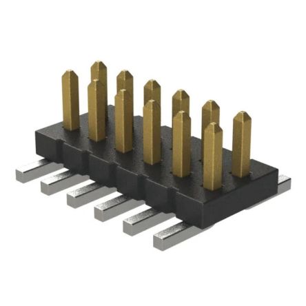 Samtec FTS Series Vertical Surface Pin Header, 12 Contact(s), 1.27 mm Pitch, 2 Row(s), Unshrouded [FTS-106-02-F-DV-P-TR]; 227-1287