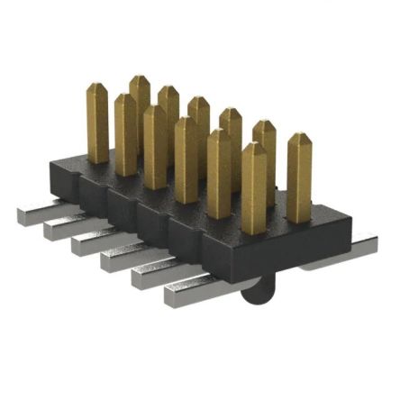 Samtec FTS Series Vertical Surface Pin Header, 12 Contact(s), 1.27 mm Pitch, 2 Row(s), Unshrouded [FTS-106-03-L-DV-P-TR]; 227-1289