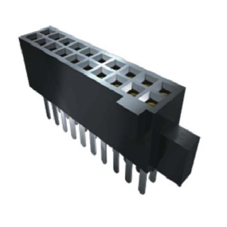 Samtec TFM Series Horizontal Through Hole PCB Header, 60 Contact(s), 1.27 mm Pitch, 2 Row(s), Shrouded [TFM-130-02-S-D-A-K-TR]; 227-1902