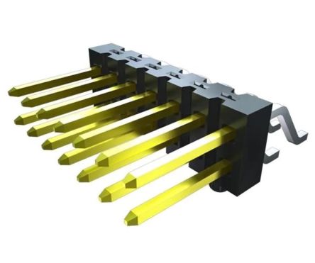 Samtec TSM Series Vertical Surface Pin Header, 3 Contact(s), 2.54 mm Pitch, 1 Row(s), Unshrouded [TSM-103-01-TM-SV-P-TR]; 227-1991