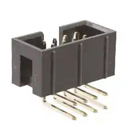 RS PRO BHR Series Right Angle Surface PCB Header, 8 Contact(s), 2.54 mm Pitch, 2 Row(s), Shrouded [0]; 227-2175
