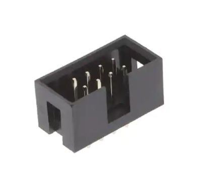 RS PRO BHR Series Vertical Surface PCB Header, 8 Contact(s), 2.54 mm Pitch, 2 Row(s), Shrouded [0]; 227-2176