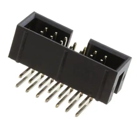 RS PRO BHR Series Right Angle Surface PCB Header, 14 Contact(s), 2.54 mm Pitch, 2 Row(s), Shrouded [0]; 227-2180