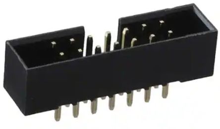 RS PRO BHR Series Vertical Surface PCB Header, 14 Contact(s), 2.54 mm Pitch, 2 Row(s), Shrouded [0]; 227-2181