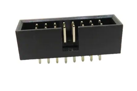 RS PRO BHR Series Vertical Surface PCB Header, 16 Contact(s), 2.54 mm Pitch, 2 Row(s), Shrouded [0]; 227-2183