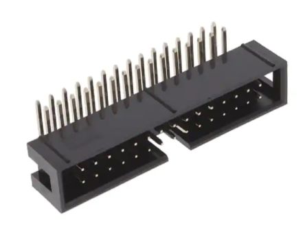 RS PRO BHR Series Right Angle Surface PCB Header, 30 Contact(s), 2.54 mm Pitch, 2 Row(s), Shrouded [0]; 227-2192