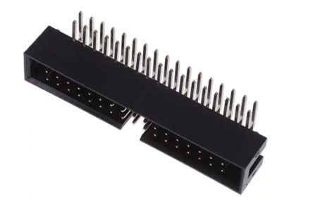RS PRO BHR Series Right Angle Surface PCB Header, 34 Contact(s), 2.54 mm Pitch, 2 Row(s), Shrouded [0]; 227-2194