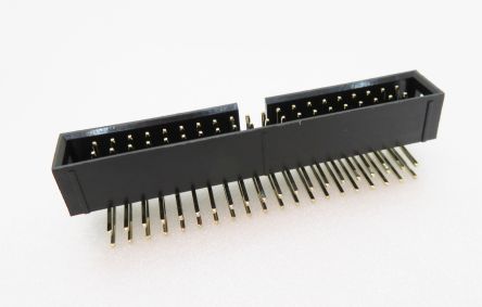 RS PRO BHR Series Right Angle Surface PCB Header, 40 Contact(s), 2.54 mm Pitch, 2 Row(s), Shrouded [0]; 227-2196