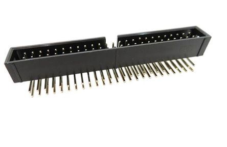 RS PRO BHR Series Right Angle Surface PCB Header, 50 Contact(s), 2.54 mm Pitch, 2 Row(s), Shrouded [0]; 227-2198