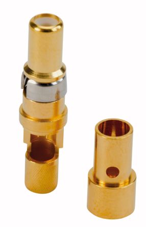 CONEC size 3.2mm Male Solder D-Sub Connector Coaxial Contact, Gold Flash over Nickel Coaxial [131J20029X]; 228-0894