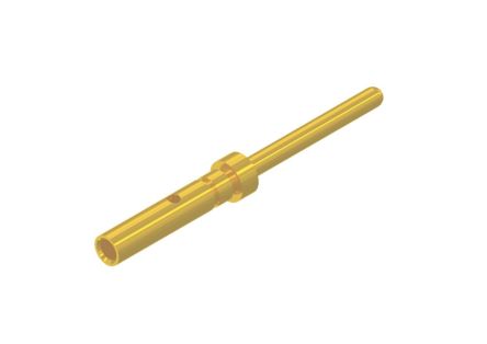 CONEC size 0.76mm Male Crimp D-sub Connector Contact, Gold Flash over Nickel Plug, 28 → 22 AWG [161A18009X]; 228-0966