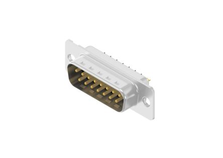 CONEC 15 Way Through Hole D-sub Connector Plug, with Mounting Hole [163A11079X]; 228-0981