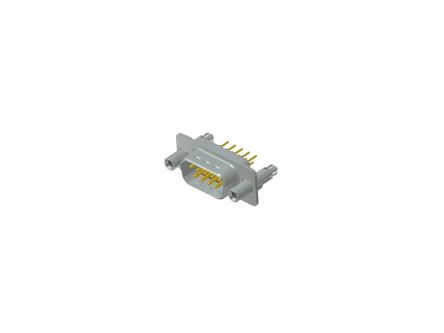 CONEC 9 Way Through Hole D-sub Connector Plug, 2.74mm Pitch, with Threaded Rear Spacer Clip [163A16259X]; 228-0988
