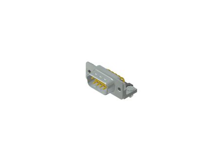 CONEC 9 Way Right Angle Through Hole D-sub Connector Plug, 2.74mm Pitch, with Threaded Insert [163A17529X]; 228-0991