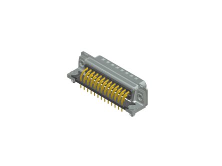 CONEC 25 Way Right Angle Through Hole D-sub Connector Plug, with Threaded Insert [163A17549X]; 228-0994