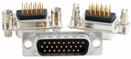 CONEC 15 Way PCB D-sub Connector Socket, 2.28mm Pitch, with 4-40 UNC [164A17459X]; 228-1052