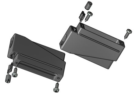 CONEC 165X Series Plastic D Sub Backshell, 9 Way [165X10389XE]; 228-1095
