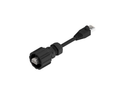 CONEC, 2m Cat5e, Black RJ45 to Male RJ45 Male, U/UTP Unshielded, Terminated [17-10006]; 228-1142