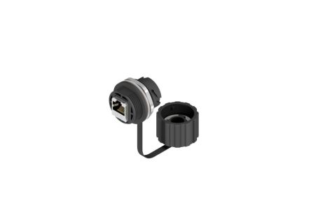 CONEC 17 Series Single-Port RJ45 Receptacle & Cover Assembly Kit, Cat5e, Unshielded [17-10020]; 228-1153