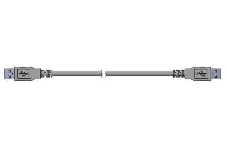 CONEC USB 2.0, Male USB A to Male USB A, 3m [17-201041]; 228-1219