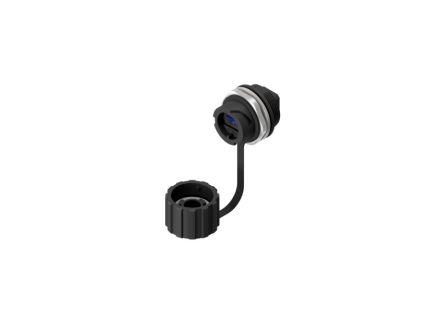 CONEC Straight, Panel Mount, Socket to Socket- Single Port Type A 3.0 IP67, IP68 USB Adaptor [17-241001]; 228-1225