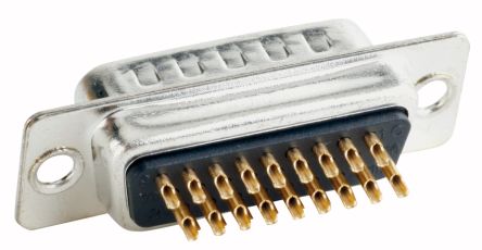 CONEC 15 Way Through Hole D-sub Connector Plug, with Mounting Hole [301A10129X]; 228-1279