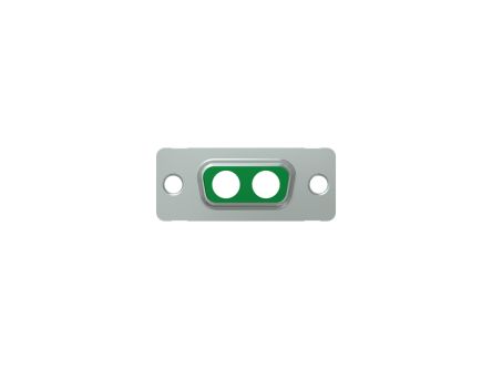 CONEC 2 Way Through Hole D-sub Connector Socket, with Mounting Hole [302W2CSXX99A10X]; 228-1287