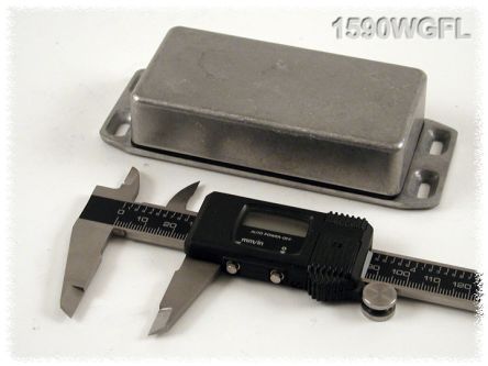 Hammond 1590 Series Die Cast Aluminium Enclosure, IP65, Flanged, 26 x 50 x 127mm [1590WGFL]; 228-7156