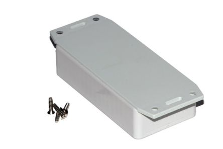 Hammond 1591 Series ABS General Purpose Enclosure, IP54, Flanged, 99 x 20 x 51mm [1591AF2SGY]; 228-7264