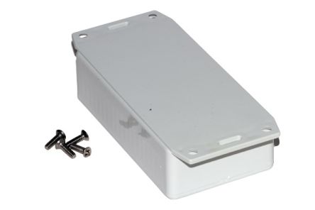 Hammond 1591 Series ABS General Purpose Enclosure, IP54, Flanged, 112 x 28 x 61mm [1591BF2GY]; 228-7267