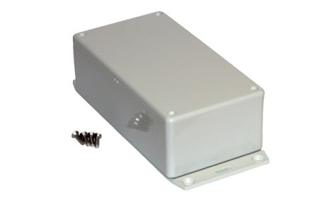 Hammond 1591 Series ABS General Purpose Enclosure, IP54, Flanged, 150 x 46 x 81mm [1591DF2GY]; 228-7274