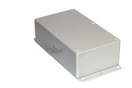 Hammond 1591 Series ABS General Purpose Enclosure, IP54, Flanged, 190 x 57 x 110mm [1591EF2GY]; 228-7279