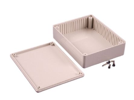 Hammond 1591 Series ABS General Purpose Enclosure, IP54, 122 x 30 x 94mm [1591GSGY]; 228-7288