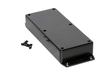 Hammond 1591 Series ABS General Purpose Enclosure, IP54, Flanged, 165 x 25 x 71mm [1591HF2SBK]; 228-7291