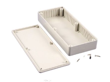Hammond 1591 Series ABS General Purpose Enclosure, IP54, 165 x 25 x 71mm [1591HSGY]; 228-7294