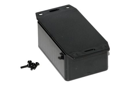Hammond 1591 Series ABS General Purpose Enclosure, IP54, Flanged, 84 x 36 x 56mm [1591LF2BK]; 228-7295