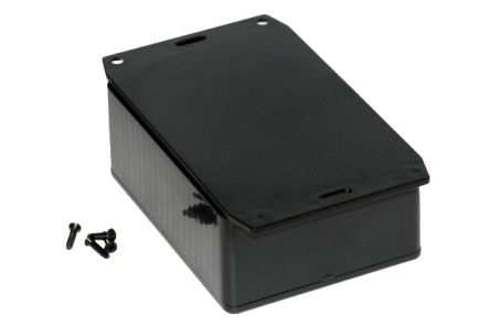 Hammond 1591 Series ABS General Purpose Enclosure, IP54, Flanged, 109 x 41 x 81mm [1591SF2SBK]; 228-7304