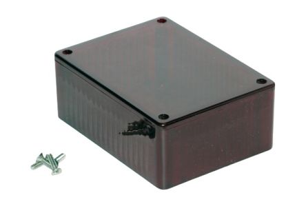 Hammond 1591 Series Polycarbonate General Purpose Enclosure, IP54, 109 x 41 x 81mm [1591STRD]; 228-7308