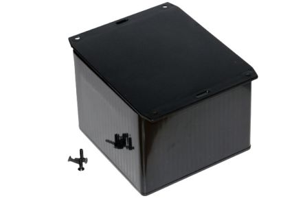 Hammond 1591 Series ABS General Purpose Enclosure, IP54, Flanged, 119 x 89 x 119mm [1591VF2BK]; 228-7318