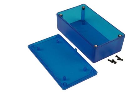 Hammond 1591 Series ABS General Purpose Enclosure, IP54, 119 x 36 x 66mm [1591XXCTBU]; 228-7328