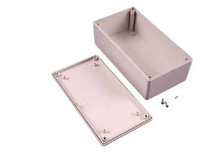 Hammond 1591 Series ABS General Purpose Enclosure, IP54, 152 x 46 x 81mm [1591XXDGY]; 228-7330