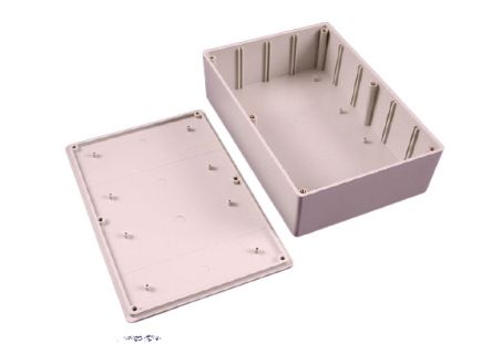 Hammond 1591 Series ABS General Purpose Enclosure, IP54, 221 x 58 x 150mm [1591XXFGY]; 228-7336