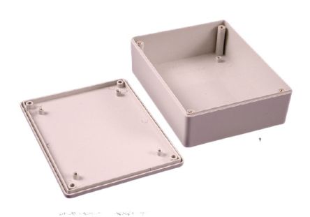 Hammond 1591 Series ABS General Purpose Enclosure, IP54, 122 x 36 x 94mm [1591XXGGY]; 228-7338