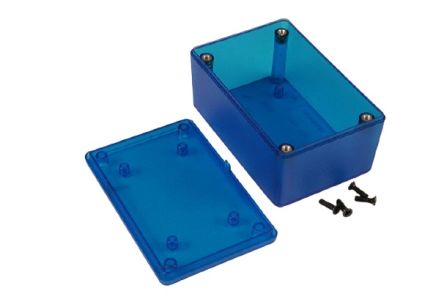 Hammond 1591 Series ABS General Purpose Enclosure, IP54, 86 x 36 x 56mm [1591XXLTBU]; 228-7340