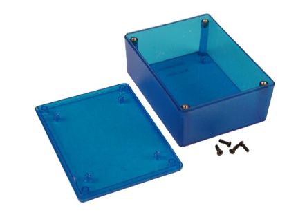 Hammond 1591 Series ABS General Purpose Enclosure, IP54, 109 x 41 x 81mm [1591XXSTBU]; 228-7346