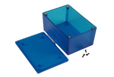 Hammond 1591 Series ABS General Purpose Enclosure, IP54, 122 x 56 x 81mm [1591XXTTBU]; 228-7351