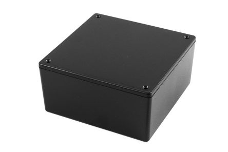 Hammond 1591 Series ABS General Purpose Enclosure, IP54, 123 x 57 x 123mm [1591XXUSBK]; 228-7356