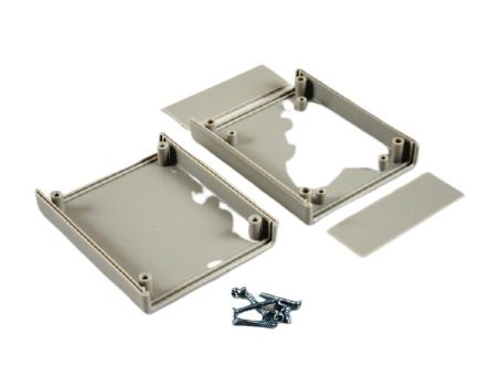 Hammond Light Grey ABS Instrument Case, 95 x 76 x 30mm [1593BBGY]; 228-7365