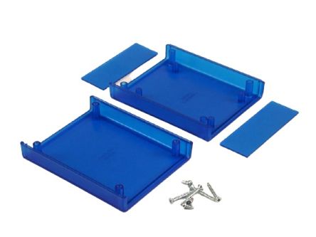 Hammond Transparent Blue ABS Instrument Case, 95 x 76 x 30mm [1593BBTBU]; 228-7367